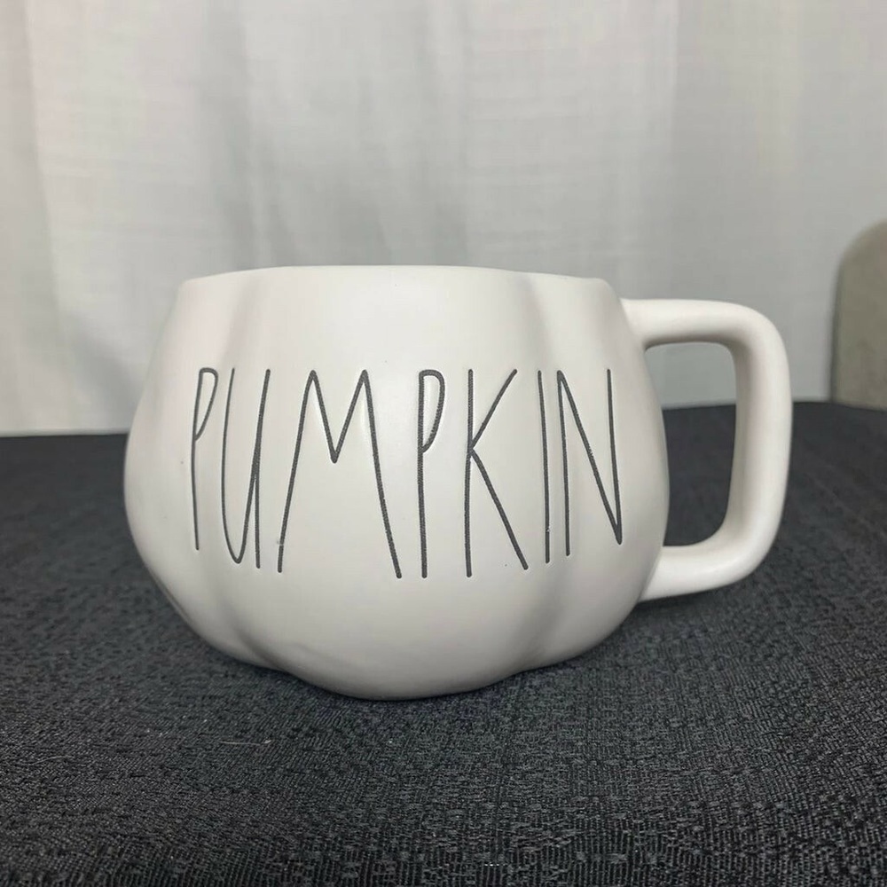 Rae Dunn white Pumpkin Mug